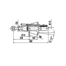 Dispositivo antirapina Occhiello DIN AE V 161S 950-1600 kg sopra RB 2361