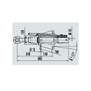 Dispositivo antirapina Occhiello DIN AE V 251S 1500-2700 kg sopra RB 3062/3081