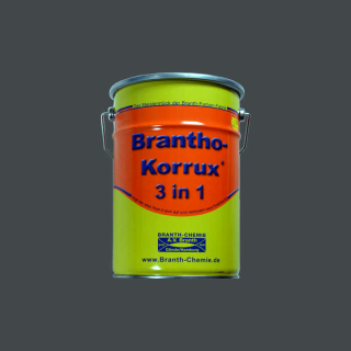 Brantho Korrux "3 in 1" 5 litri grigio scuro / grigio ferro RAL 7011