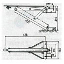 Supporti rotanti zincati, portata 500 kg