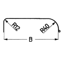 Parafango in plastica B220 S750 L1120 H330