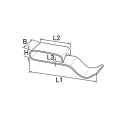 Morsetto telaio vz. L 43, L 21, P 12, H 5 mm