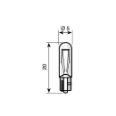 Lampadina Osram 12V 1.2W con attacco W2x4.6d