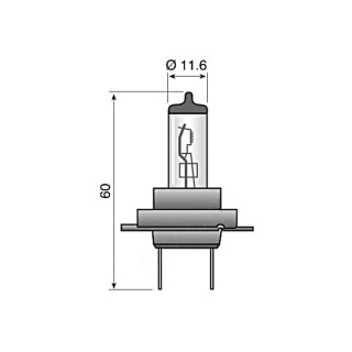 Lampadina Osram H7 12V 55W attacco Px26d