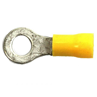 Capocorda ad anello M5 giallo 4,0-6,0 mm