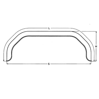 Profilo parafango doppio asse 12/40 B220 L1995 S1550 H380