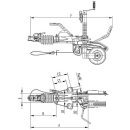 Dispositivo antirapina KNOTT KFG35 Ruota di supporto 2700-3500 kg