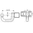 Piastra di accoppiamento vite a sfere 83/56 - 200 kg