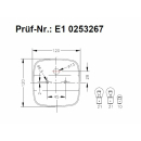 Lampada a tre camere Geka BBS 123/5 senza luce targa