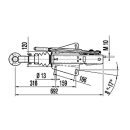 Occhione di traino DIN AL-KO 251 SA 1500 kg - 2700 kg nella parte superiore 1637/2051