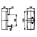 Lampada a tre camere SAW 2004 sinistra