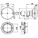 Lampeggiante BL 710/2 a, lente, vetro trasparente, acc....