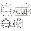 Luz antiniebla trasera, SN 710-W, cristal transparente,...