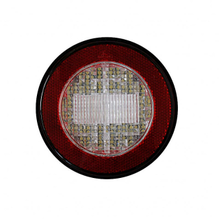 Luce retromarcia con catadiottro rosso, 730/12 LED, cavo di collegamento 500 mm