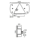 Codone sinistro Multipoint III, freno, freccia, baionetta NSL KZL SML.