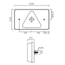 MultiLED, sinistro con riflettore triangolare, connessione NSL, RFS, ASS2